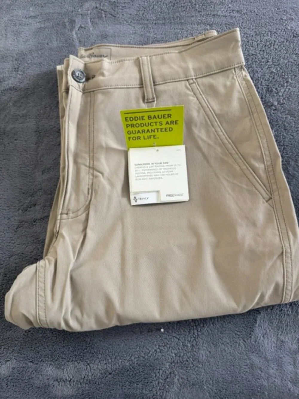 EDDIE BAUER TRAVEX MEN'S PANTS - KHAKI